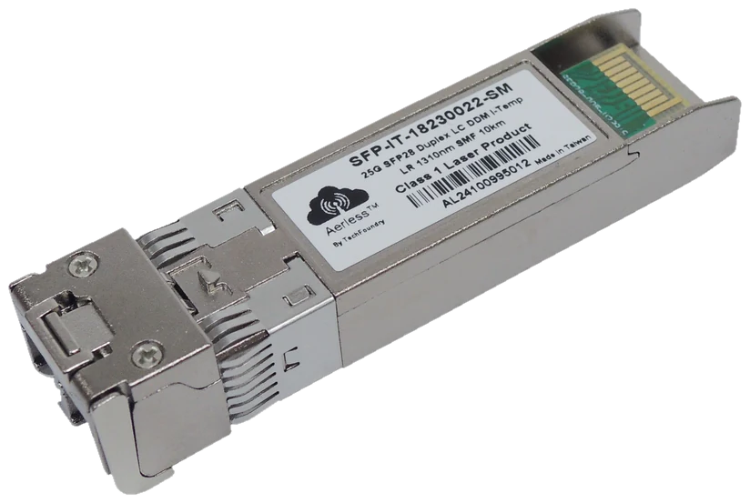 Aerless SFP28 25G LR Singlemode, Industrial
